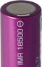Efest Purple IMR18500 - 1000mAh 3,7V (knop bovenaan, onbeschermd)