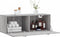 vidaXL - Wandkast - 100x36,5x35 - cm - bewerkt - hout - grijs - sonoma - eikenkleurig