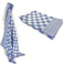 Theedoekenset - Glazendoeken - (Set van 6) - Blok Blauw - 65x65 - Geblokt - Blokdoeken - 100% katoen - Horeca Theedoeken - horeca - Glazendoeken