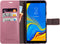 Mobiparts Galaxy A7 (2018) - Wallet Case - Saffiano motief - Roze