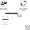 Brabantia MindSet WC Rolhouder - met Plankje - Hangend - Mineral Infinite Grey