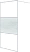 vidaXL - Inloopdouchewand - 100x195 - cm - transparant - ESG-glas - wit