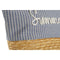Handtas Dames Home ESPRIT Blauw Beige Natuurlijk 52 x 16 x 33 cm (2 Stuks)