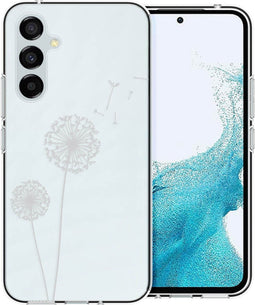 iMoshion Hoesje Geschikt voor Samsung Galaxy A54 (5G) Hoesje Siliconen - iMoshion Design hoesje - Transparant / Dandelion