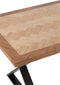 J-Line Tafel Zigzag Hout/Metaal Naturel/Zwart