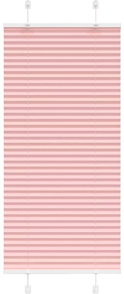 vidaXL - Plissé - rolgordijn - 60x150 - cm - stofbreedte - 59,4 - cm - polyester - roze