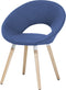 Set van 2 eetkamerstoelen ROSLYN Marineblauw