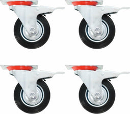 vidaXL - 32 - st - Zwenkwielen - 100 - mm