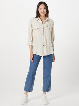LEE Two Pocket Blouse - Dames - Maat XS - Ecru