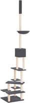 vidaXL - Kattenmeubel - vloer - tot - plafond - 268,5-294,5 - cm - crèmekleurig