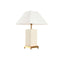 Bureaulamp Home ESPRIT Wit Beige Gouden 50 W 220 V