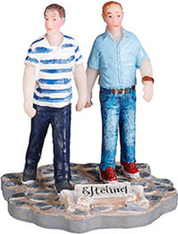 Efteling - Efteling-bezoekers: Wandelen in het park - l5,5xw5,5xh6,5cm - Woonaccessoires en seizoensgebondendecoratie