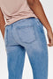 ONLY ONLBLUSH LIFE MID SK AK RAW REA4347 Dames Jeans - Skinny ankle - Geruwde randen - Maat W26 X L34