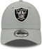 New Era - Las Vegas Raiders NFL Side Patch Grey 9FORTY Adjustable Cap
