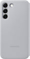 Samsung Galaxy S22 - Smart LED View Cover - Antibacteriële coating - Grijs