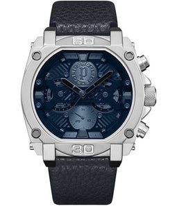 Police PEWJF2226802 - Herenhorloge - Mineraalglas - Blauw Zilverkleurig