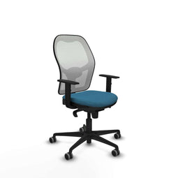 Piqueras y Crespo 1D036G0 - Bureaustoel - Hoogteverstelbaar met armleuning - Wit Groene benzine