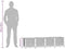 vidaXL - Plantenbak - verhoogd - 160x40x38 cm - polypropeen - wit