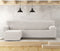 Hoes voor chaise longue met korte armleuning links Eysa JAZ Wit 120 x 120 x 360 cm