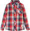 vidaXL - Kinderoverhemd - geruit - 104 - rood - en - marineblauw