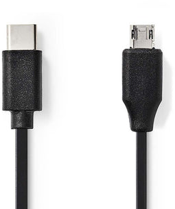 Nedis CCGP60750BK10 - USB-C 2.0-kabel - 100cm - Zwart