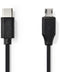 Nedis CCGP60750BK10 - USB-C 2.0-kabel - 100cm - Zwart