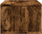 vidaXL - Printerkastje - 40x32x22,5 - cm - bewerkt - hout - gerookt - eikenkleurig