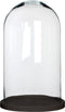 Mica Decorations Hella Stolp H38 x Ø23 cm - Zwart - Hout / Glas