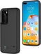 Lunso - Battery Power Case hoes - Geschikt voor Huawei P40 - 4800 mAh - Zwart
