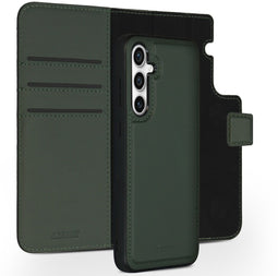 Accezz Galaxy S23 FE - Premium Leather 2 in 1 Wallet Bookcase - Uitneembare backcover - Groen