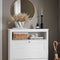 SoBuy FSR152-W - Schoenenkast - 2 Kleppen & Rek - Wit