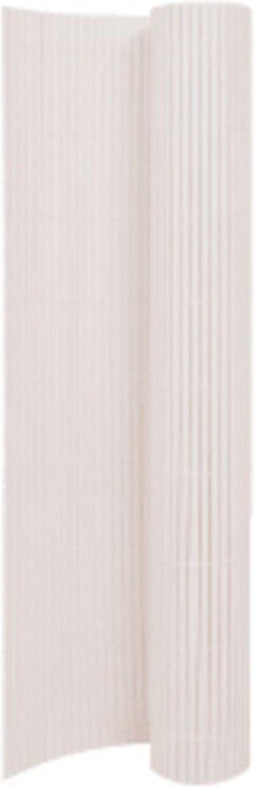 vidaXL - Tuinafscheiding - dubbelzijdig - 110x500 - cm - wit