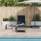 vidaXL - Ligbed - met - Kussen - Grijs - Poly - Rattan