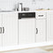 vidaXL - Vaatwaspaneel - Lucca - bewerkt - hout - wit