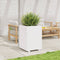 vidaXL - Plantenbak - 50x50x72,5 - cm - massief - grenenhout - wit
