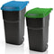 ROTHO afvalbak ATLAS 100 liter blauw | prullenbak