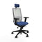 Piqueras y Crespo 2D066N2 - Bureaustoel - Hoofdsteun en armleuning - Marineblauw