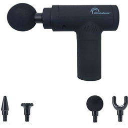 Massagepistool - LITTLE BALANCE - Sport Relax - 6 snelheden - 4 koppen - Zwart