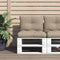 vidaXL - Palletkussens - 2 - st - stof - taupe