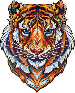 UNIDRAGON Houten Puzzel Voor Volwassenen Dier - Mooie Tijger - 700 stukjes - Royal Size 45x56 cm