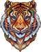 UNIDRAGON Houten Puzzel Voor Volwassenen Dier - Mooie Tijger - 700 stukjes - Royal Size 45x56 cm