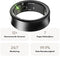 Focus® S2 - Smart Ring - AI Coach - Hartslag - Slaap Monitor - Zwart - Maat 8