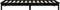vidaXL - Bedframe - massief - grenenhout - zwart - 90x190 - cm