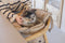 Designed by Lotte Tico - Draagtas Hond - Pluche uitneembare binnenvoering - Beige - 42x20x35 cm