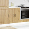 vidaXL - Spoelbakonderkast - Lucca - bewerkt - hout - artisanaal - eikenkleur