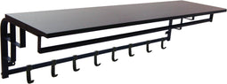 Furnilux - Wand kapstok De Luxe - XL - Garderobe - Hoedenplank met 8 Haken - Industrieel - 110 x 30 x 27 cm