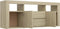 vidaXL - Tv-meubel - 120x30x50 - cm - bewerkt - hout - sonoma - eikenkleurig