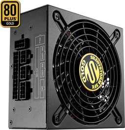 Sharkoon SilentStorm SFX Gold - Voeding 500W 80 PLUS Gold - 120mm fan - Zwart