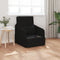 vidaXL - Vloersofa - Bed - 2-in-1 - Zwart - 65x80x83 - cm - Stof