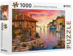Rebo - Puzzel 1000 st. - Med. Harbour - Premium Quality